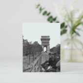 1900 arc de triomphe paris Paris Bus Ride People Postkarte (Stehend Vorderseite)