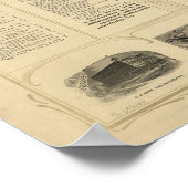 1900 Atlantic City NJ Birds Eye Panoramablick Kart Poster (Ecke)