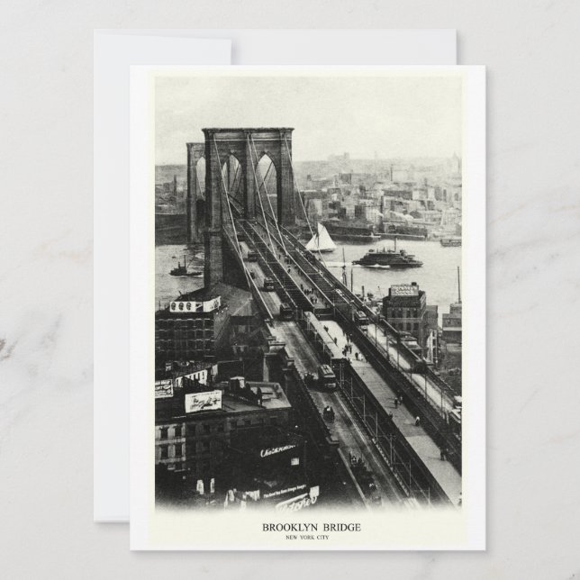 1900 Brooklyn Bridge (Vorderseite)