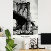 1900 Brooklyn Bridge Poster (Heimbüro)