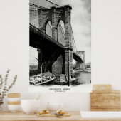 1900 Brooklyn Bridge Poster (Küche)