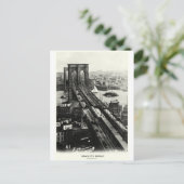 1900 Brooklyn Bridge Postkarte (Stehend Vorderseite)