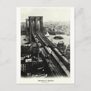 1900 Brooklyn Bridge Postkarte
