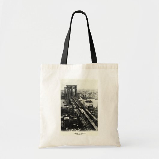 1900 Brooklyn Bridge Tragetasche (Vorne)