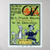 1900 Buchübersicht des Neuen WIZARD von OZ Poster (Vorne)