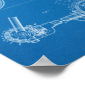 1900 Chainless Bicycle Design Patent Art Print Poster (Ecke)