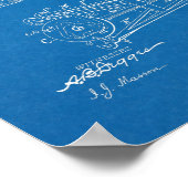 1900 Chainless Bicycle Design Patent Art Print Poster (Ecke)