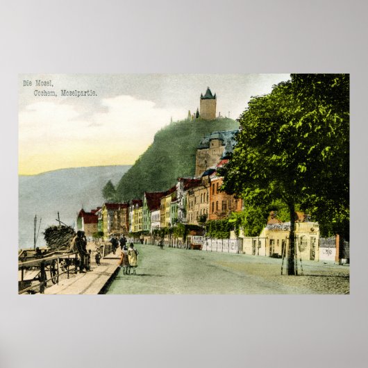 1900 Cochem Mosel Moselle Germany Poster (Vorne)