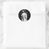 1900 Corset-Werbung Runder Aufkleber (Tasche)