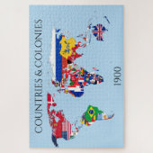 1900 Countries kolonies flags jigsaw puzzle (Vertikal)