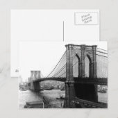 1900 East River Bridge NYC Postcard Postkarte (Vorne/Hinten)