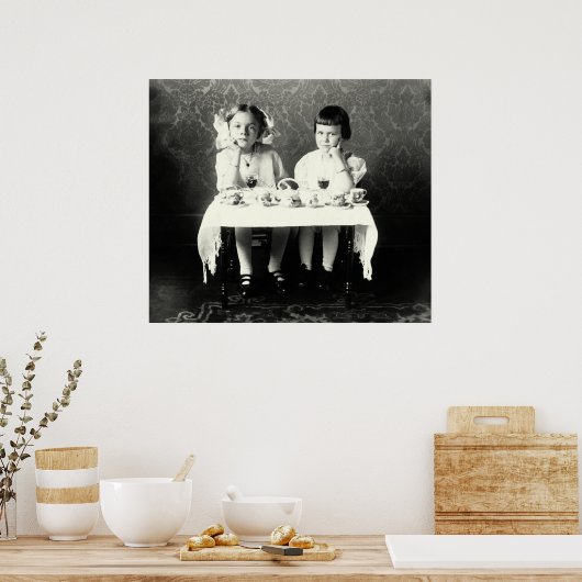 1900 Girlfriends Tea Party Poster (Küche)