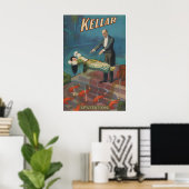 1900 “Kellar” Vintage Stil Levitation Magie Poster (Heimbüro)