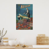 1900 “Kellar” Vintage Stil Levitation Magie Poster (Küche)