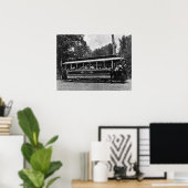 1900 Kolumbien-Eisenbahntrolley-Poster Poster (Heimbüro)