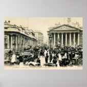 1900 London Royal Exchange und Bank of England Poster (Vorne)