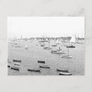 1900 Marblehead Hafen Massachusetts Postkarte