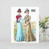 1900 Modeblattdruck für Decoupage (Stehend Vorderseite)