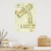 1900 Paris Expo Karte Poster (Küche)