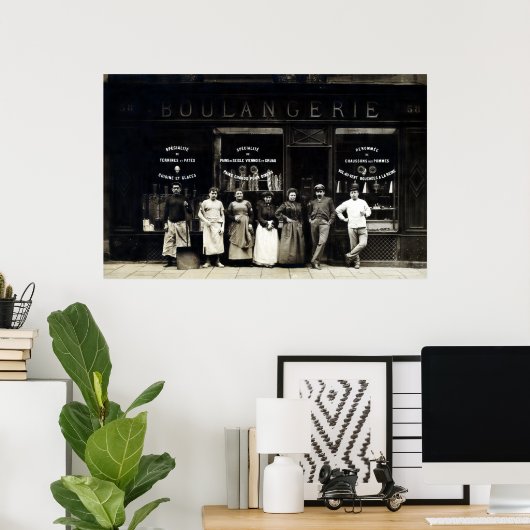1900 Pariser Bäckerei Poster (Heimbüro)