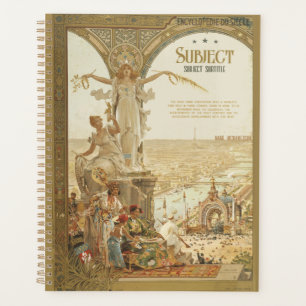 1900 Personalisierter Planner der Pariser Ausstell Planer