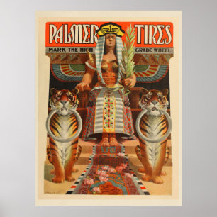1900 Vintage Fahrrad Palmer Reifen Werbeanzeige Dr Poster