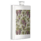 1900 Vintage Trauben Botanisches Design Frucht Flachmann (Rechts)