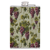 1900 Vintage Trauben Botanisches Design Frucht Flachmann (Rückseite)