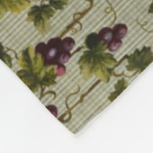 1900 Vintage Trauben Botanisches Design Frucht Fleecedecke (Ecke)
