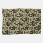 1900 Vintage Trauben Botanisches Design Frucht Geschirrtuch (Horizontal)