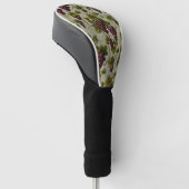 1900 Vintage Trauben Botanisches Design Frucht Golf Headcover (angewinkelt)