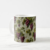 1900 Vintage Trauben Botanisches Design Frucht Kaffeetasse (Vorderseite Links)