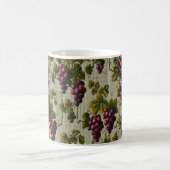 1900 Vintage Trauben Botanisches Design Frucht Kaffeetasse (Mittel)