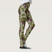 1900 Vintage Trauben Botanisches Design Frucht Leggings (Rechts)