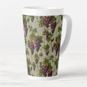 1900 Vintage Trauben Botanisches Design Frucht Milchtasse (Rechte Ecke)