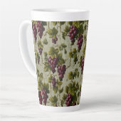 1900 Vintage Trauben Botanisches Design Frucht Milchtasse (Linke Ecke)