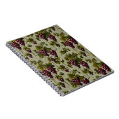 1900 Vintage Trauben Botanisches Design Frucht Notizblock (Rechte Seite)