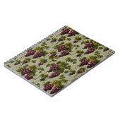 1900 Vintage Trauben Botanisches Design Frucht Notizblock (Linke Seite)