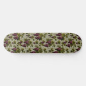 1900 Vintage Trauben Botanisches Design Frucht Skateboard (Horizontal)