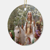 1900 von John Collier, Königin Guineveres Maying Keramik Ornament (Links)