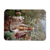 1900 von John Collier, Königin Guineveres Maying Magnet (Horizontal)