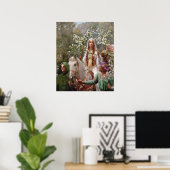 1900 von John Collier, Königin Guineveres Maying Poster (Heimbüro)