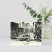 1900 Wall Street Postkarte (Stehend Vorderseite)