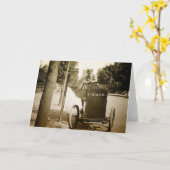 1900s Post-Mann Karte (Gelbe Blume)