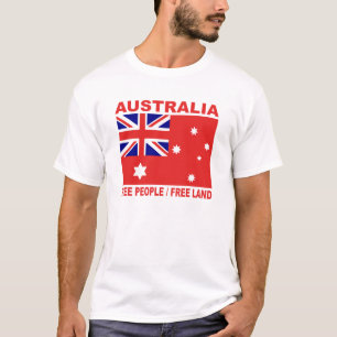 1901 Australische Landflagge freie Leute 3:2 T-Shirt