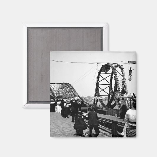 1901 Das Magnet der Loop Roller Untersetzer (Vorderseite/Rückseite)