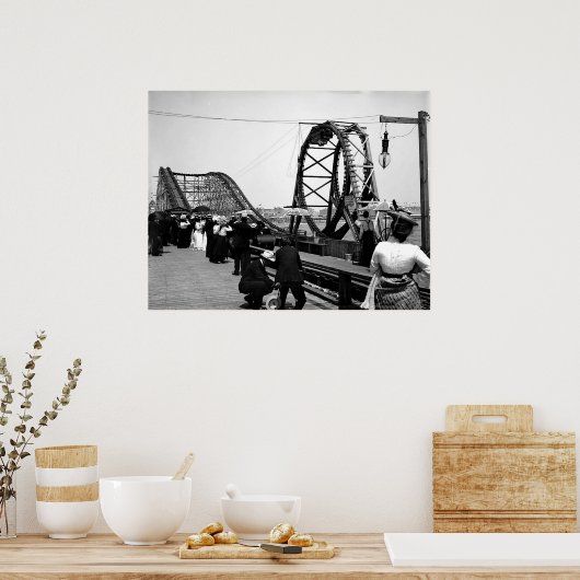 1901 Der Loop Roller Untersetzer druckt Poster (Küche)