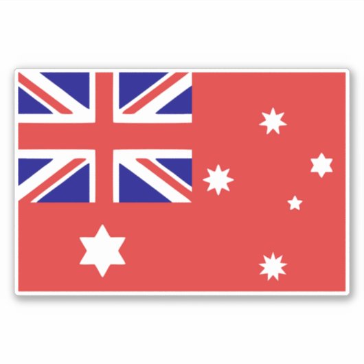 1901 landet australische Völker unter der Flagge 3 Aufkleber (Vorderseite)