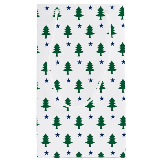 1901 Maine Flag Geschenktasche Kleine Geschenktüte (Rückseite)