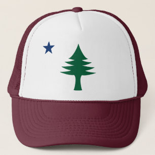 1901 Maine Flag Hat Truckerkappe